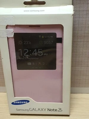 Original genuine Samsung Note 3 S View Cover pink EF-CN900BIEGWW Open Blister - Image 1 of 4