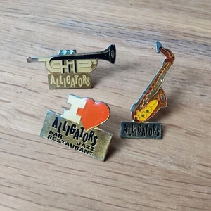 Pin's Alligators Bar Jazz Restaurant Lot De 3 Pins Set - Imagen 1 de 2