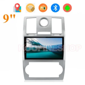 9" Android 11 Car Stereo Radio GPS Wifi BT For Chrysler 300C 2004 2005 2006 2007 - Picture 1 of 12