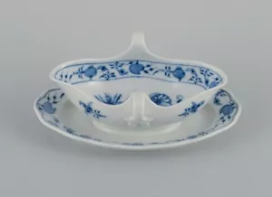 Meissen, barco de salsa de cebolla azul. Aprox. 1900. - Imagen 1 de 6
