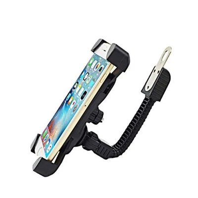 Mirror Handlebar Motorcycle Bike 360° Bolt Gooseneck Mount Holder For Cell Phone - Image 1 of 4