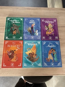 Lot 6 Livres enfant Disney Les Grands Classiques en Bd Aladin Roi Lion Etc - Imagen 1 de 5