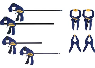 Irwin IRHT83220 8pc Quick Grip One-Handed Clamp Set - Image 1 of 3
