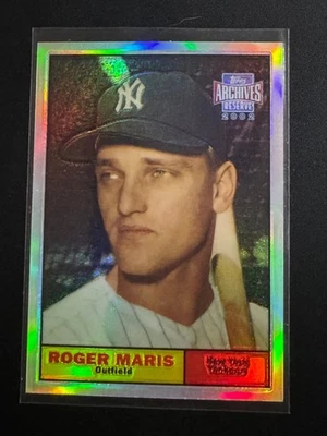 2002 Roger Maris #2 Topps Archives 1961 Refractor 27/100 Card - Image 1 of 4
