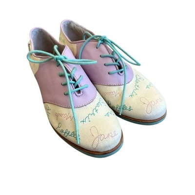 Bass x Rachel Antonoff Snim Cupcake Lace-Up Shoes Oxford Round Toe Size 6.5 - Изображение 1 из 4