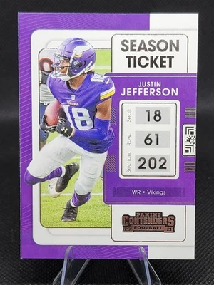 2021 Panini Contenders Stardust Justin Jefferson #63 Minnesota Vikings - Image 1 of 2