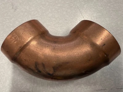 NIBCO 2" CxC 90° Close Ruff Copper Elbow (¼ Bend) W01530D / U607-2 - Image 1 of 4