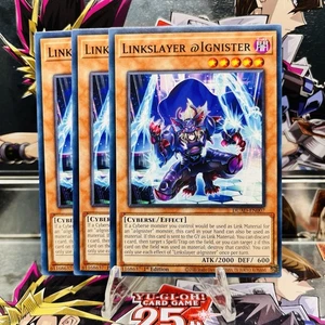 3x Yugioh Playset Linkslayer @Ignister DUAD-DE007 Common 1st Ed Near Mint - Bild 1 von 1