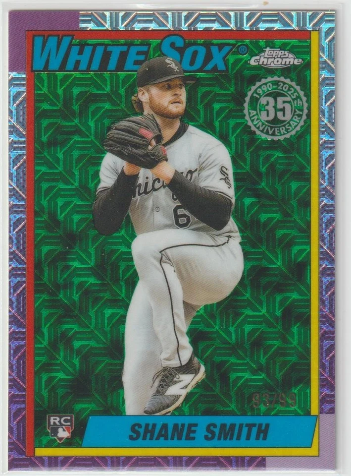 SHANE SMITH 2025 TOPPS UPDATE SP SILVER PACK GREEN MOJO REFRACTOR RC #93/99 - Image 1 of 1