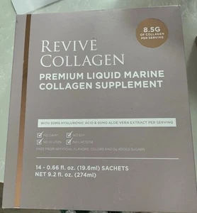 Seal Latest REVIVE Collagen premium liquid marine collagen supplement 14 sachets - Picture 1 of 3