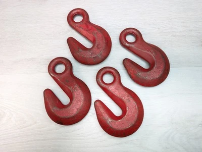(Lote de 4) Ganchos colgantes de hierro forjado a mano de alta resistencia granero/cadena 7/16 5" x 3" Foto 1 de 4