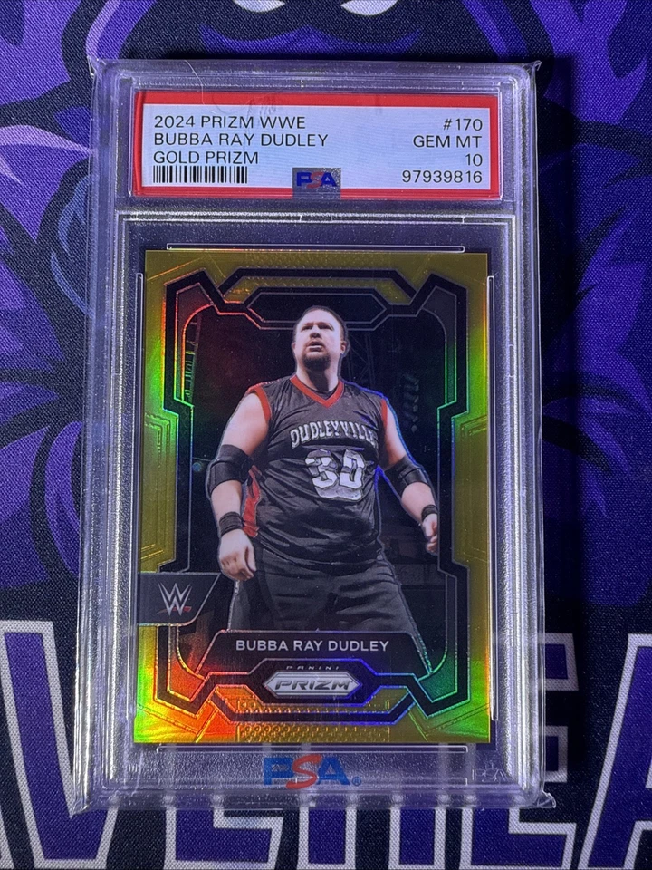 2024 Panini Prizm WWE Bubba Ray Dudley Gold #8/10 PSA 10 - Image 1 of 1