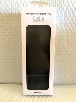 Original Samsung - Cargador Inalámbrico Pad Trio - Negro ¡¡NUEVO!!! Foto 1 de 4