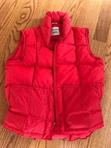 Chaleco rojo acolchado de plumón Zero Zone vintage para hombre talla mediana - Imagen 1 de 4