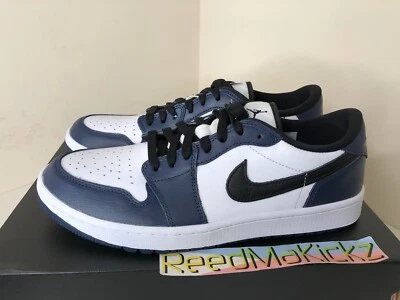 Nike Air Jordan 1 Low Golf Blanco Medianoche Azul Marino Para Hombres 6us Sin Tacos DD9315 104 Foto 1 de 4