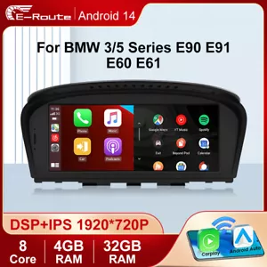8,8" Android 14 Radio samochodowe DAB + Nawigacja WIFI 4 + 32GB do BMW E60 E61 E63 E64 E90 E91 - Zdjęcie 1 z 20