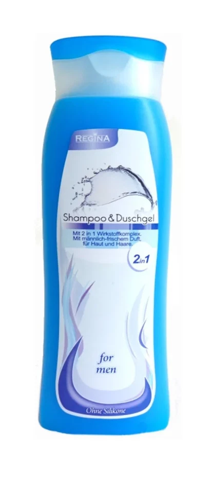 REINEX GMBH & CO. KG. Regina Shampoo und Duschgel 2in1 for men 300 ml Haarshampoo mit männlichem Duft