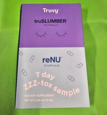 Truvision / Truvy truSlumber & reNU paquete de 7 días ayuda natural para dormir y desintoxicación Foto 1 de 4
