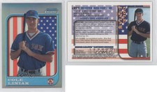 1997 Bowman Chrome International Refractor Cole Liniak #277 Rookie RC