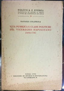 VITA PUBBLICA E CLASSI POLITICHE DEL VICEREGNO NAPOLETANO (1656-1734) - Imagen 1 de 1