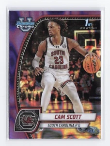 2024-25 Bowman University Chrome Cam Scott #13 Purple Lava Refractor RC - Picture 1 of 2