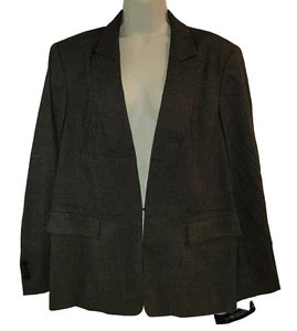 New LAFAYETTE 148 New York 16 Blazer Jacket $578 Brown Virgin Wool Silk Career N - Picture 1 of 24