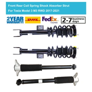Full Set Front Rear Shock Struts Assembly For Tesla Model 3 M3 2WD RWD 2017-2021 - Picture 1 of 10
