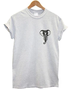 Boho Elephant Pocket Camiseta Indie Estilo Bohemio Hombre Mujer Niños L91 - Imagen 1 de 9