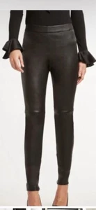 leggings pelle elie tahari taglia m - Foto 1 di 8