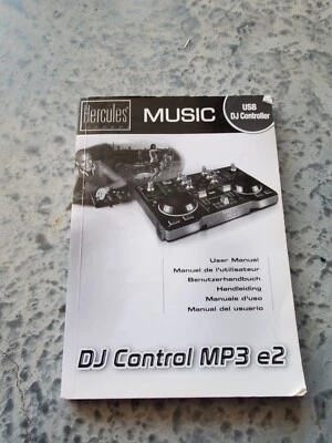 Hercules MUSIC USB DJ Controller User Manual DJ Control MP3 e2 Book - Image 1 of 4