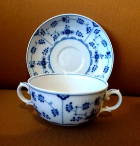 Hoechst  Residenz Amalienburg Suppentasse mit Untertasse Strohblumenmuster - Bild 1 von 7