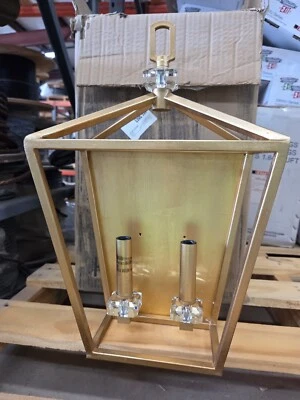 Aplique de pared Hinkley Lighting 3532 latón 2 luces 17"H con detalles de cristal Foto 1 de 3