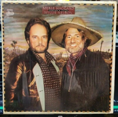 WILLIE NELSON MERLE HAGGARD PANCHO & LEFTY USED LP MEXICAN PRESS EPIC LABEL - Image 1 of 4