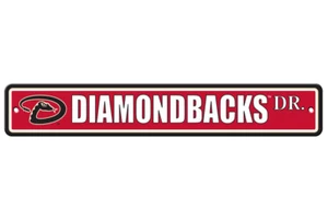 MLB Arizona Diamondbacks 4"x24" Plastic Street Sign NEW MLB Banner Avenue - Picture 1 of 1