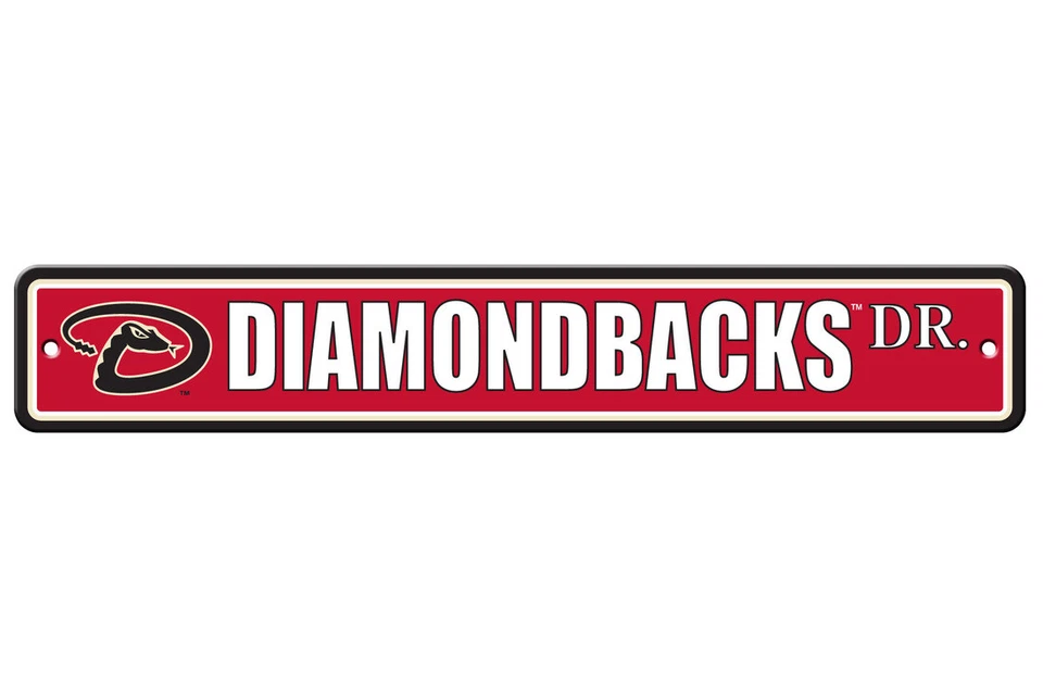 MLB Arizona Diamondbacks 4"x24" Plastic Street Sign NEW MLB Banner Avenue - Image 1 of 1