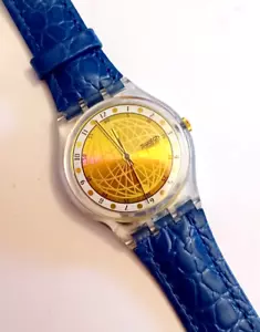 Swatch Gent Nuovo NOS Vendredi GK185 1995 Vintage Orologio da polso Anni 90 - Foto 1 di 8