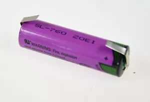 Tadiran Batterie SL-760 Lötfahne Lithium-Thionychlorid AA 3,6V 2100mAh 760 - Bild 1 von 3