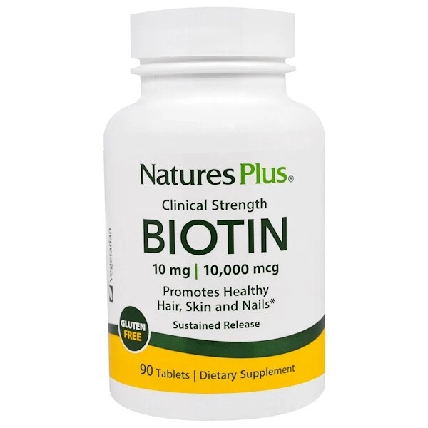 Biotin Sustained Release (90 Tablets) - Nature's Plus € 439,80 /  kg - Immagine 1 di 2