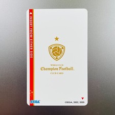 SEGA WCCF | Arcade IC Card | World Club Champion Football | Club Team Card