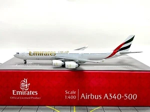 RARE Gemini Jets 1:400 Emirates Airbus A340-500 A6-ERJ GJUAE1039 - Picture 1 of 1