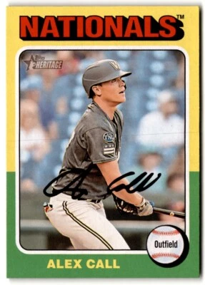 2024 Topps Heritage Alex Call #113 Washington Nationals - Image 1 of 2