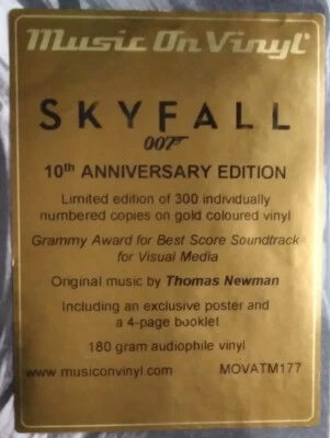 Thomas Newman – 007 James Bond: Skyfall (2012) Complete Score 2LPs/Gold  Vinyl!! - Bild 1 von 4