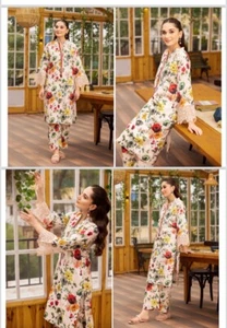 Indian Cotton trouser kurti suit - Picture 1 of 1
