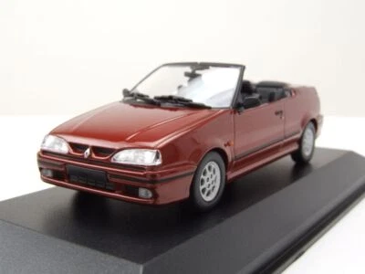 Renault 19 Cabrio 1992 Rosso Metallico Modellino Auto 1:43 Maxichamps - Immagine 1 di 4