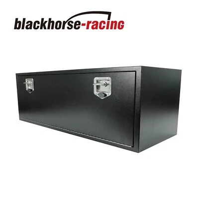 48 In. X 18 In. X 18 In. Black Iron Underbody Truck Storage Tool Box w/Lock Foto 1 de 4