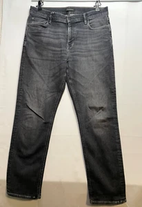 Jeans Banana Republic uomo 32 x 30 slim fit nero chiaro grigio - Foto 1 di 9