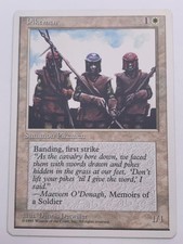 Magic: The Gathering💎Pikemen💎1995 Deck Master - 4th Edition🌟WOTC-MTG