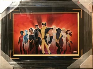 Marvel Animation Art UNCANNY X-MEN Professionally Framed PRINT Wolverine Storm - Picture 1 of 4