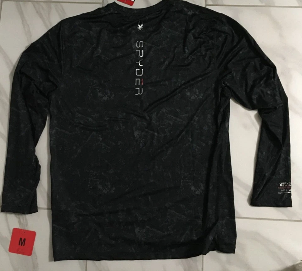 Spyder Men's Medium Swim-Surf-Sand-Sun Breathable quick dry Long Sleeve Tee