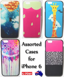 Assorted Phone Case for iPhone 6 6S Hard Armor Soft Cover Colourful Pattern AU - Picture 1 of 14